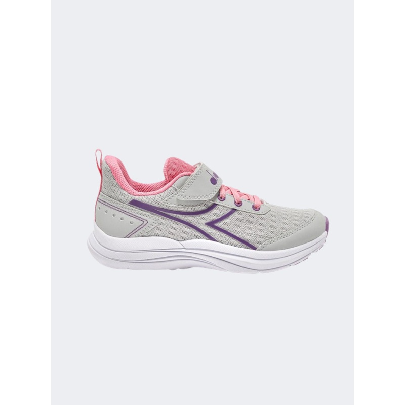 Diadora Snipe Ps Girls Running Shoes Silver/Violet Berry