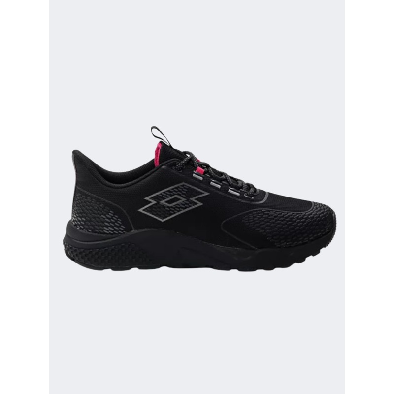 Lotto Kibra Amf Women Running Shoes Black/Titan/Pink