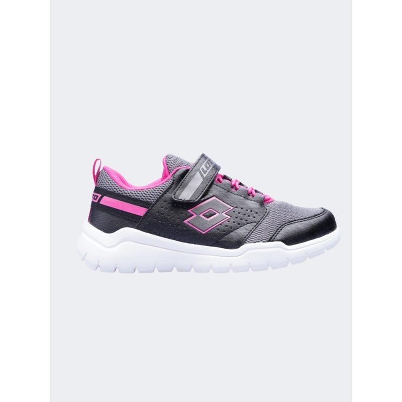 Lotto Spacelite Amf Ps Girls Running Shoes Grey/Titan/Black