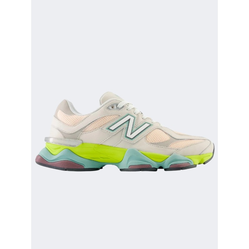 New Balance 9060 Women Lifestyle Shoes Moonbeam/Pink/Lime