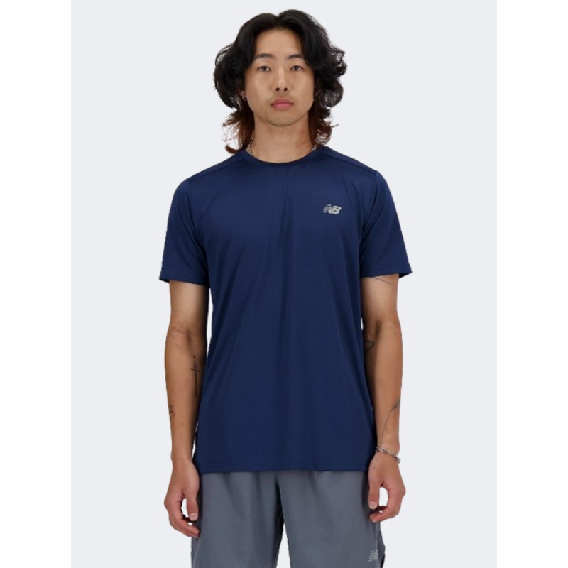 New Balance Essentials Run Men Performanc T-Shirt Navy
