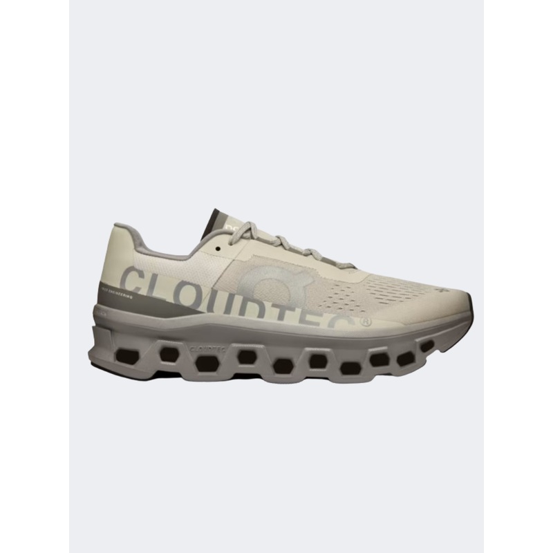 On Cloudmonster Men Running Shoes Ice/Alloy