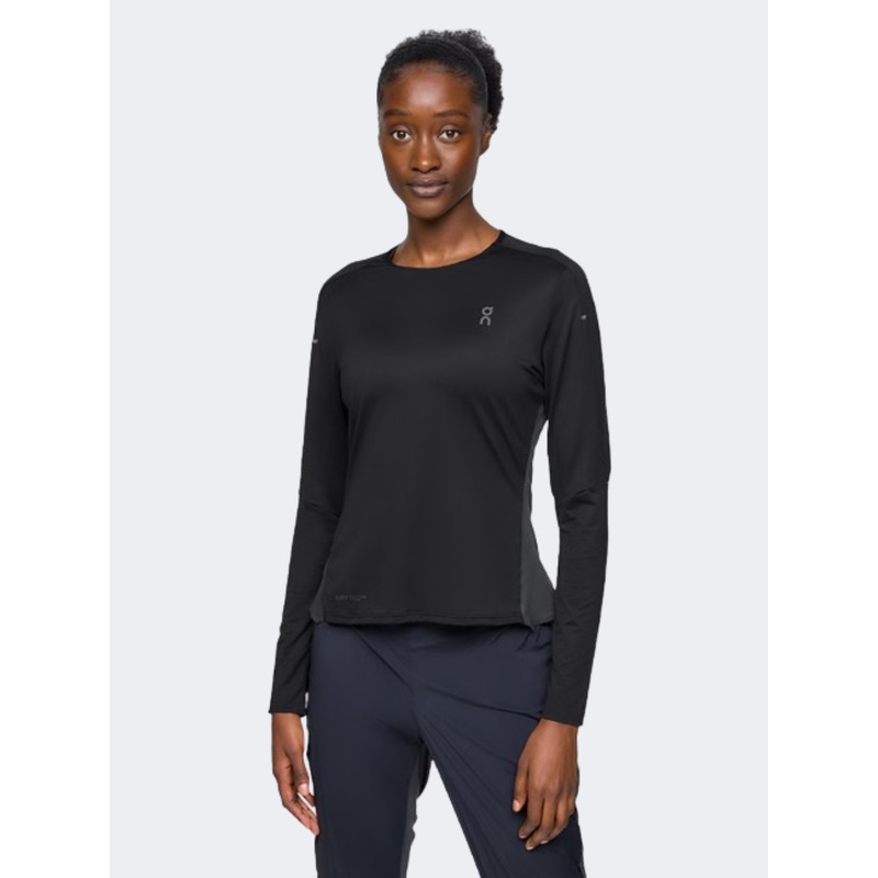 On Performance Women Running Long Sleeve Black/Eclipse