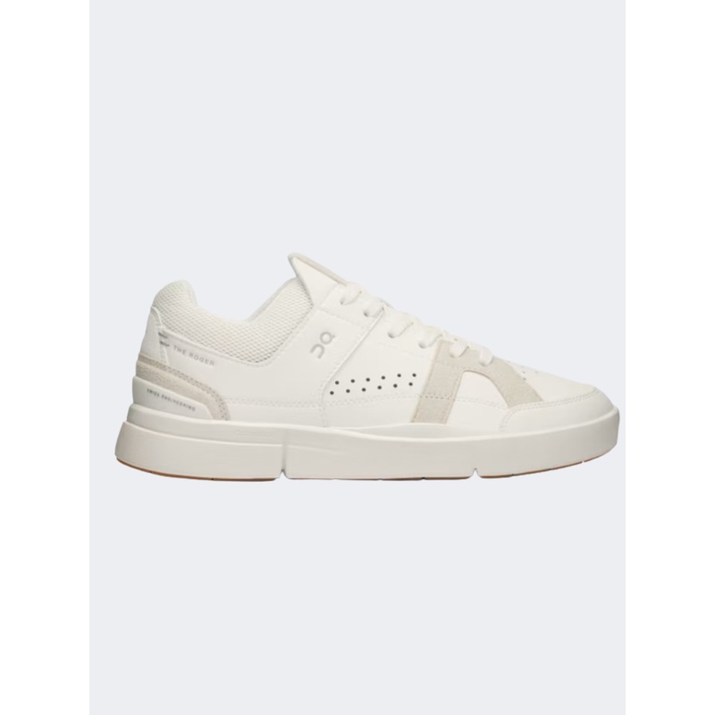 On The Roger Clubhouse Women Tennis Shoes White/Sand