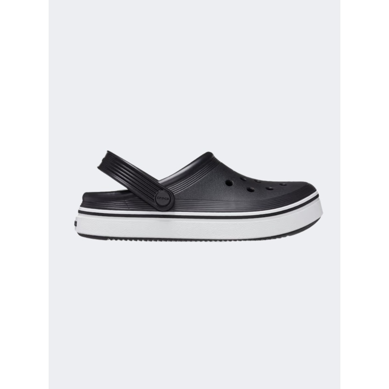 Crocs Off Court Kids Unisex Lifestyle Slippers Black/White