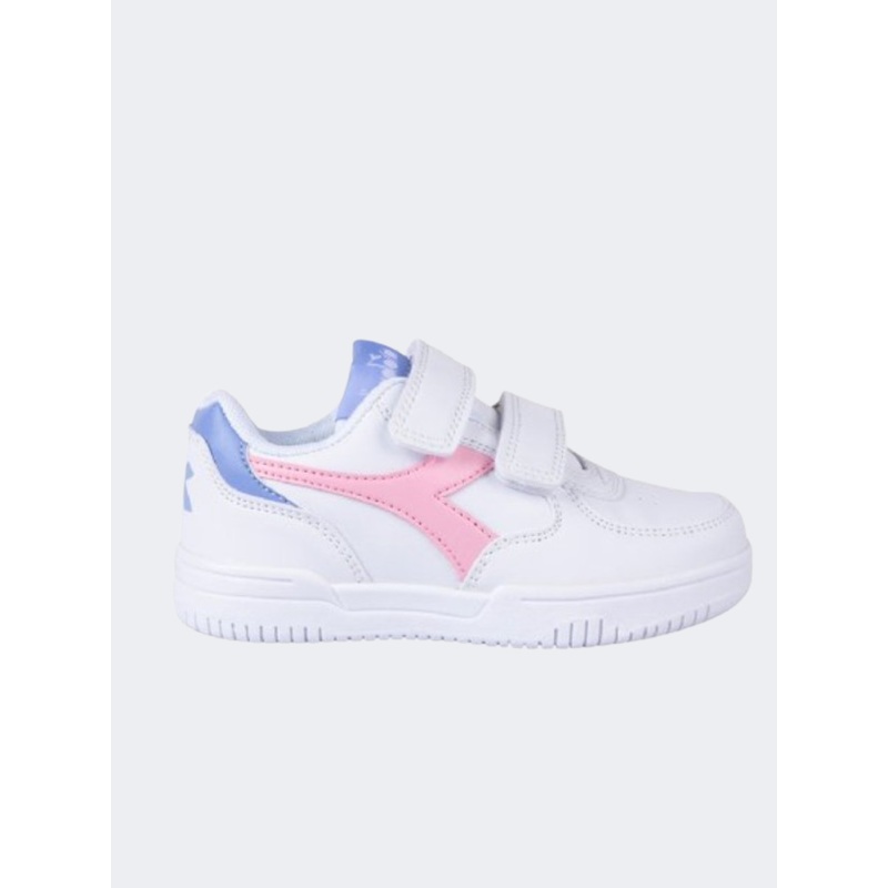 Diadora Raptor Ps Girls Lifestyle Shoes White/Pink/Blue