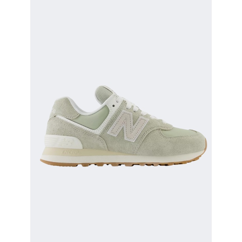 New Balance 574 Women Lifestyle Shoes Olivine /Moonbeam