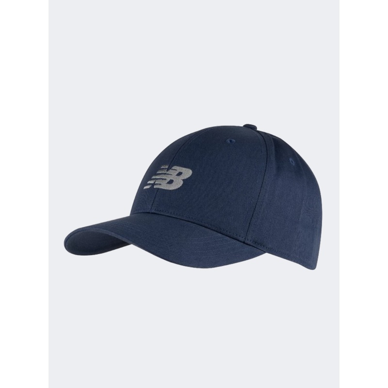 New Balance 6 Panel Structured Unisex Lifestyle Cap  Navy