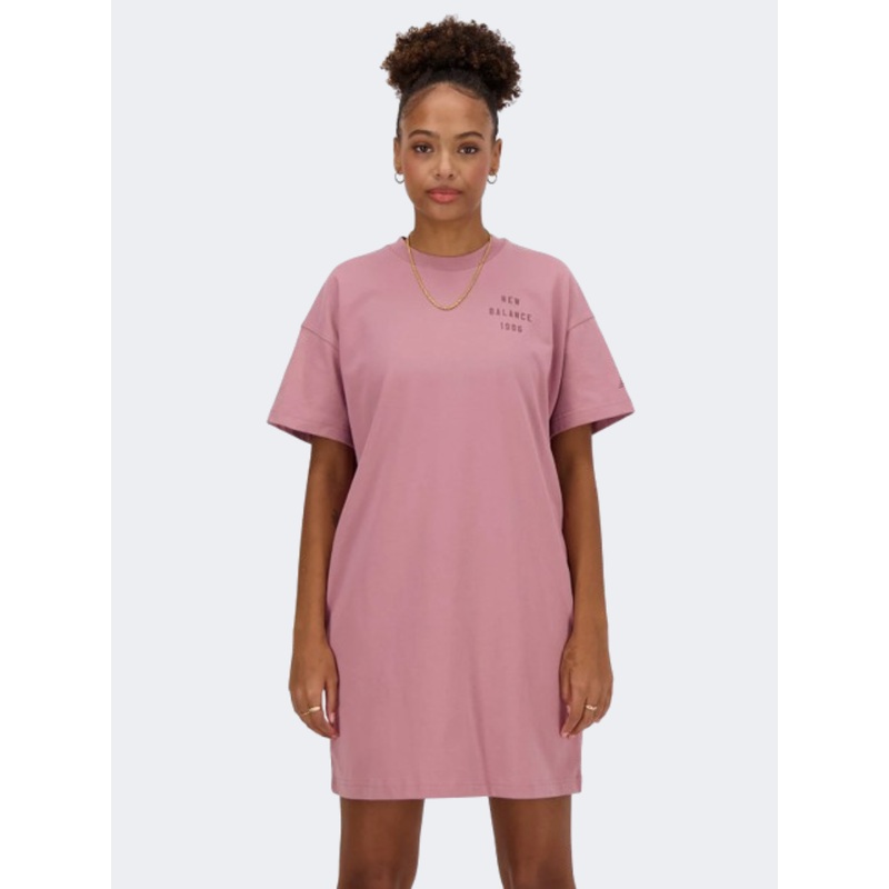 New Balance Iconic Collegiate Women Lifestyle Dress Rosewood