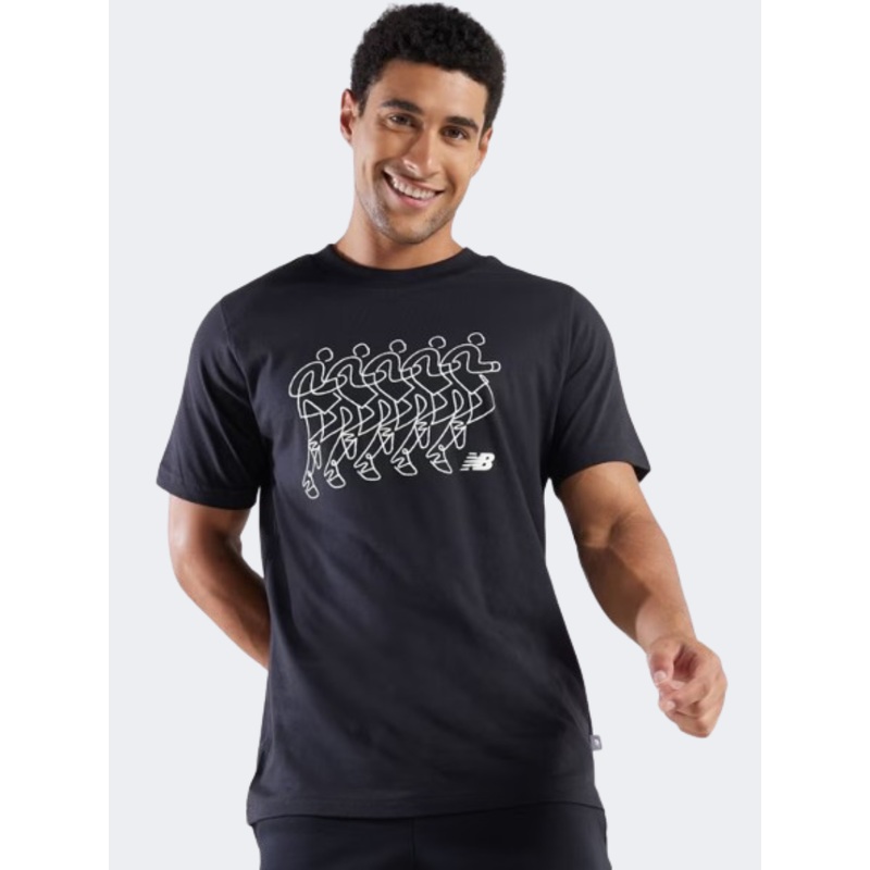 New Balance Run Sequence Men Lifestyle T-Shirt Black