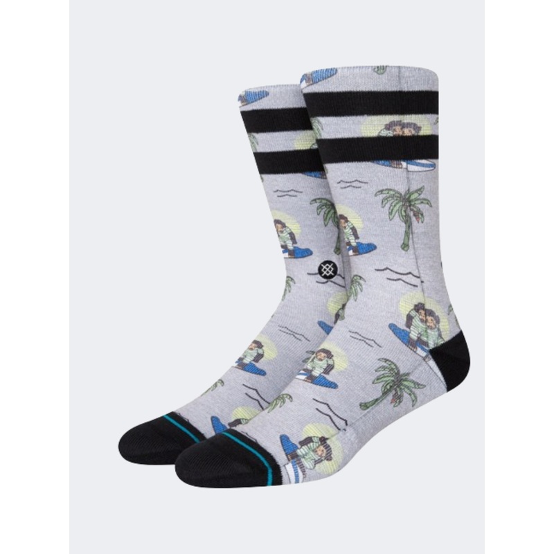 Stance Surfing Monkey Unisex Lifestyle Sock Grey/Multi
