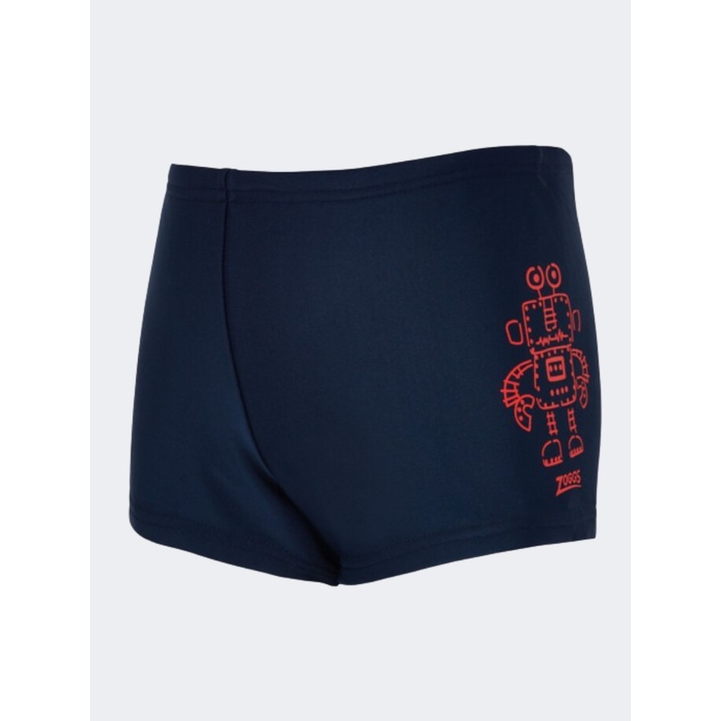 Zoggs Autobot Print Hip Racer Boys Swim Tight Black/Red