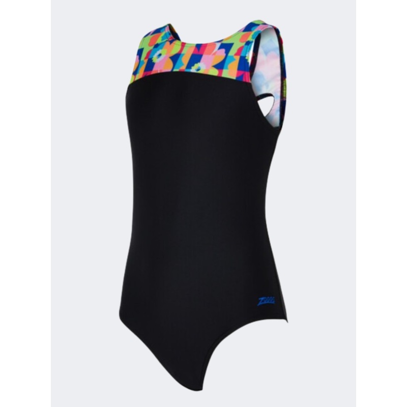 Zoggs Infinity Back Girls Swim Monokini Flowerpatch/Multi
