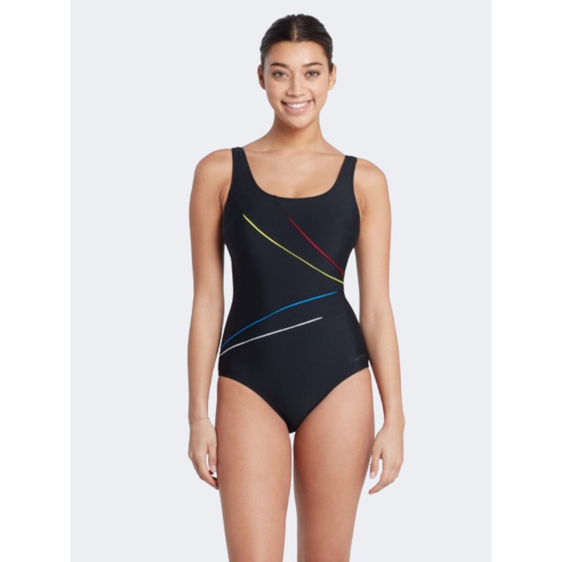 Zoggs Macmasters Scoopback Women Swim Monokini Black/Multi