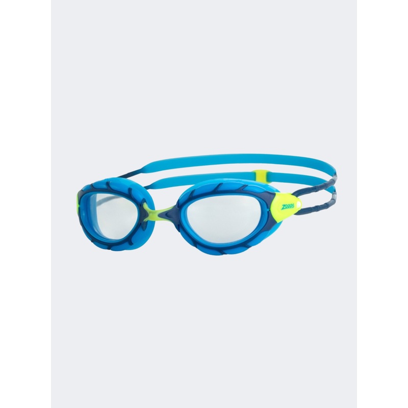 Zoggs Predator Kids Swim Goggles Blue/Lime/Clear