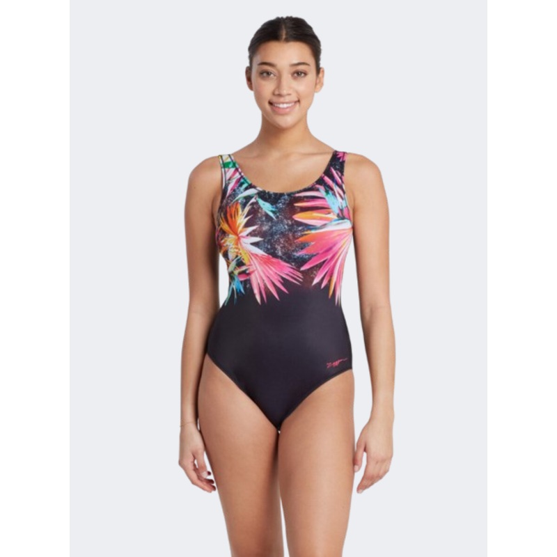Zoggs Scoopback Women Swim Monokini Black/Multi