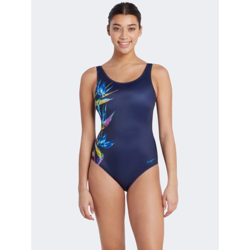Zoggs Scoopback Women Swim Monokini Navy/Multi