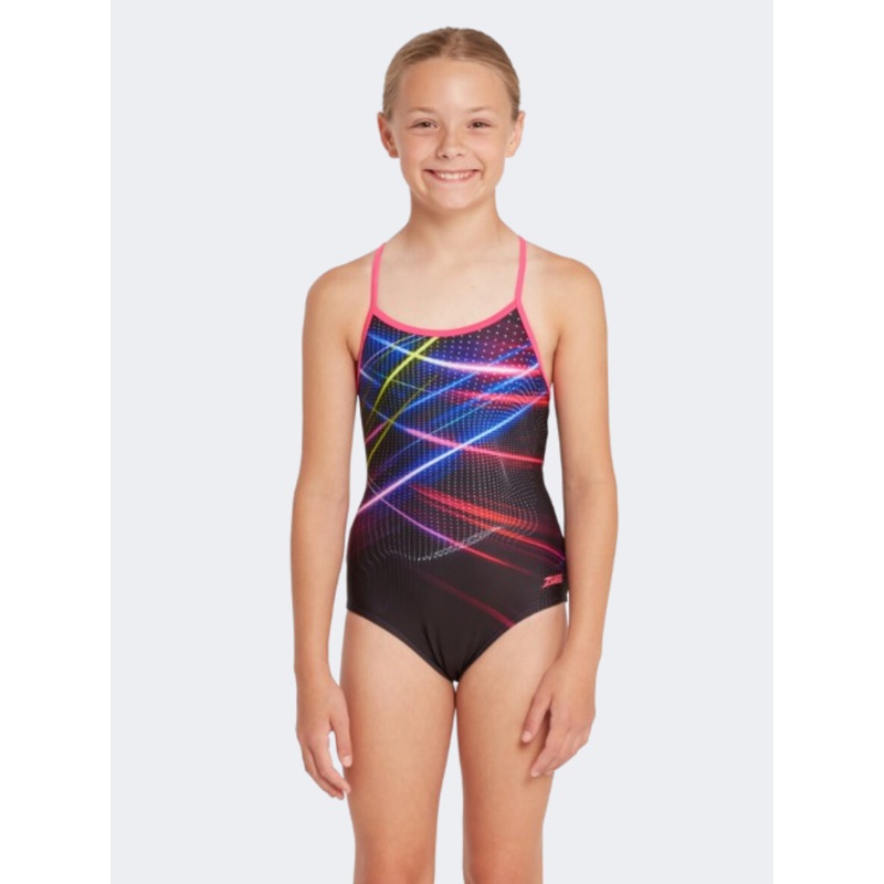 Zoggs Sprintback Girls Swim Monokini Laserbeam/Multicolor