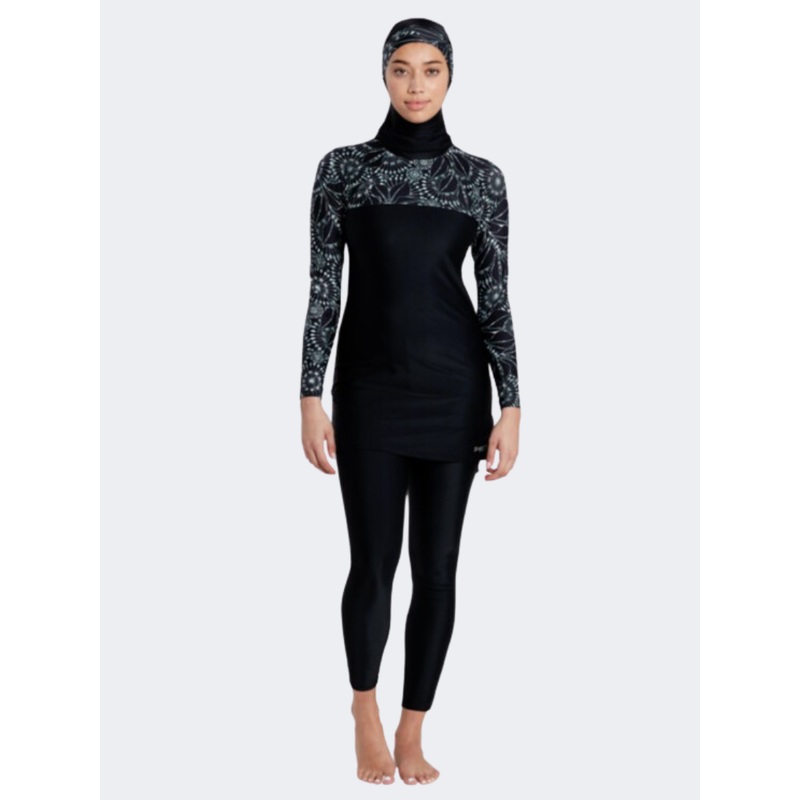 Zoggs Stellar Modesty Women Swim Monokini Black/Grey