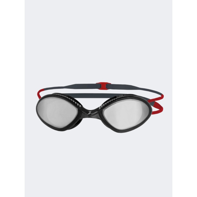 Zoggs Tiger Titanium Unisex  Swim Goggles Grey/Red/Smoke