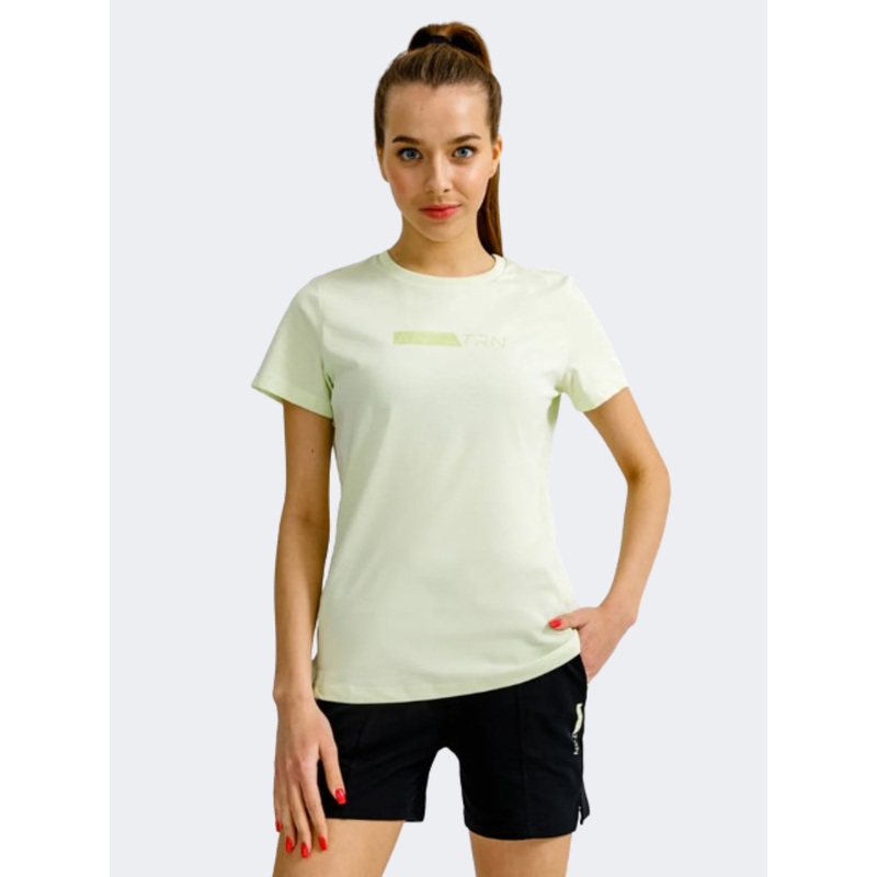 Anta Classic Women Training T-Shirt Light Green