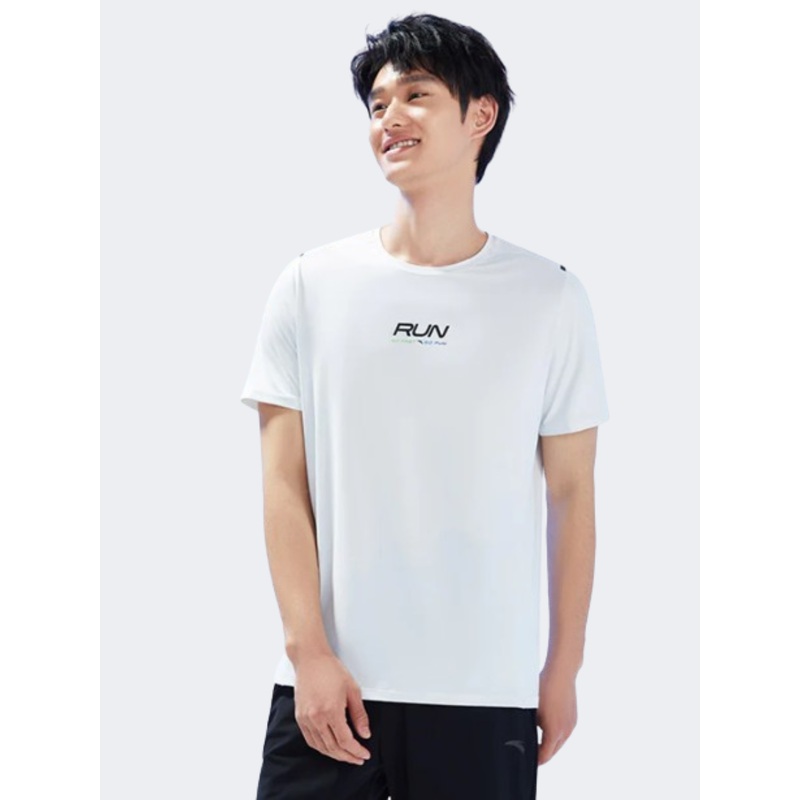 Anta Knitted Men Running T-Shirt White