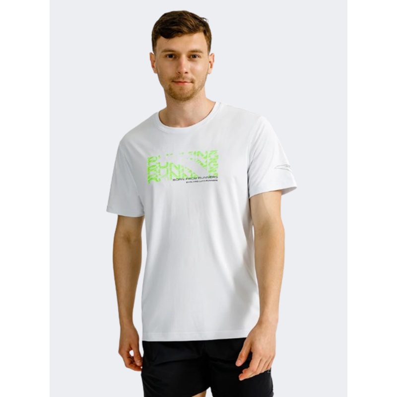 Anta Men Running T-Shirt Grey/Lime
