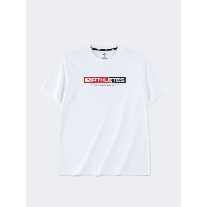 Anta Men Training T-Shirt White/Red/Black