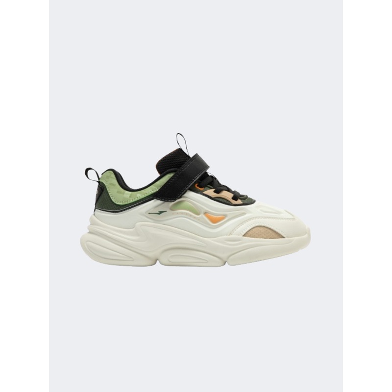 Erke Casual Gs Boys Lifestyle Shoes Nude/Silver/Green