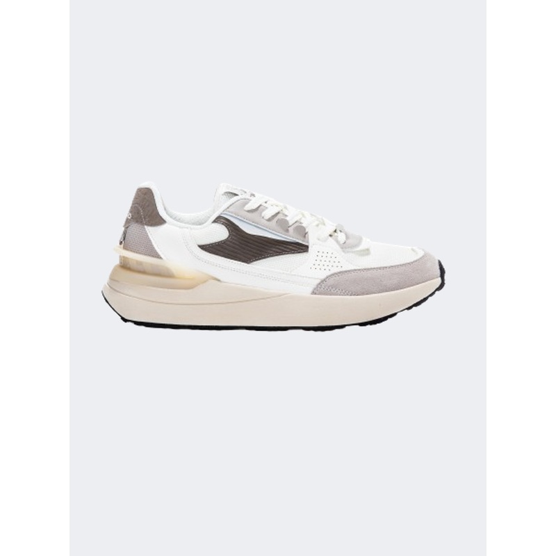 Erke Casual Men Lifestyle Shoes Cream White/Brown