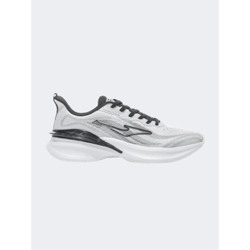 Erke Cushioning Men Running Shoes Grey/White