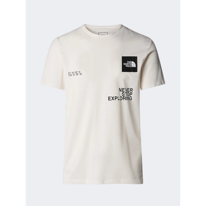The North Face Foundation Coordinations Graphic Men Hiking T-Shirt Gardenia White/Black