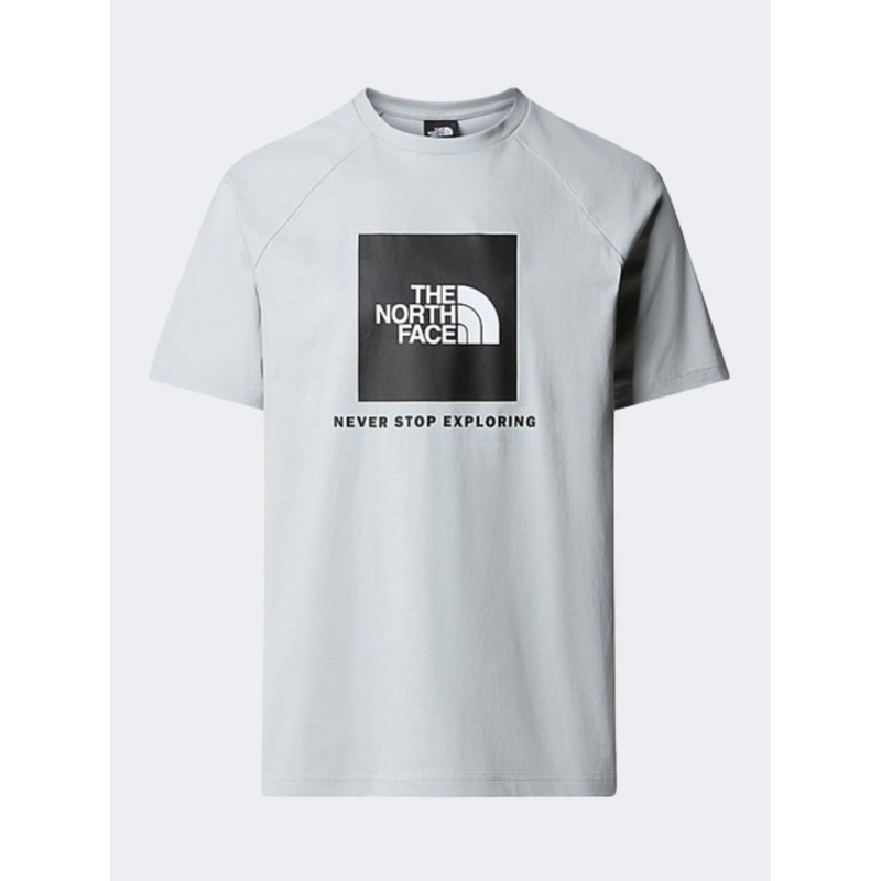 The North Face Raglan Redbox Men Lifestyle T-Shirt High Rise Grey