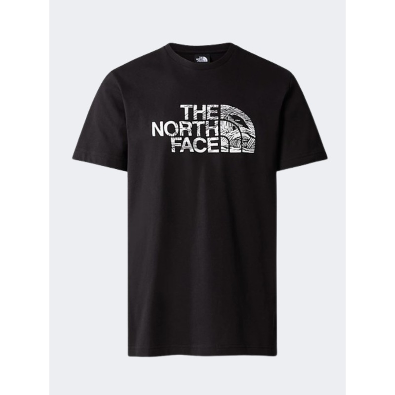 The North Face Woodcut Dome Men Lifestyle T-Shirt Black