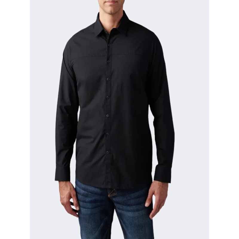 5-11 Brand Igor Solid Men Tactical Shirt Black