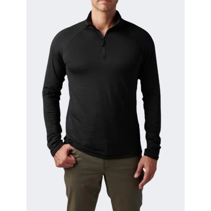 5-11 Brand Stratos Men Tactical Long Sleeve Black