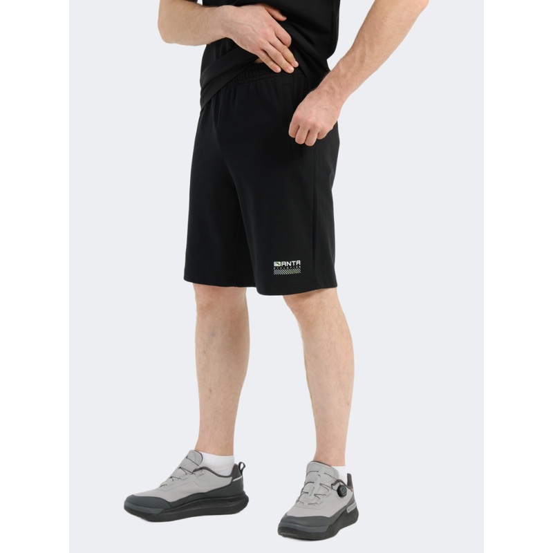 Anta Essential Knit Half Men Training Short Black
