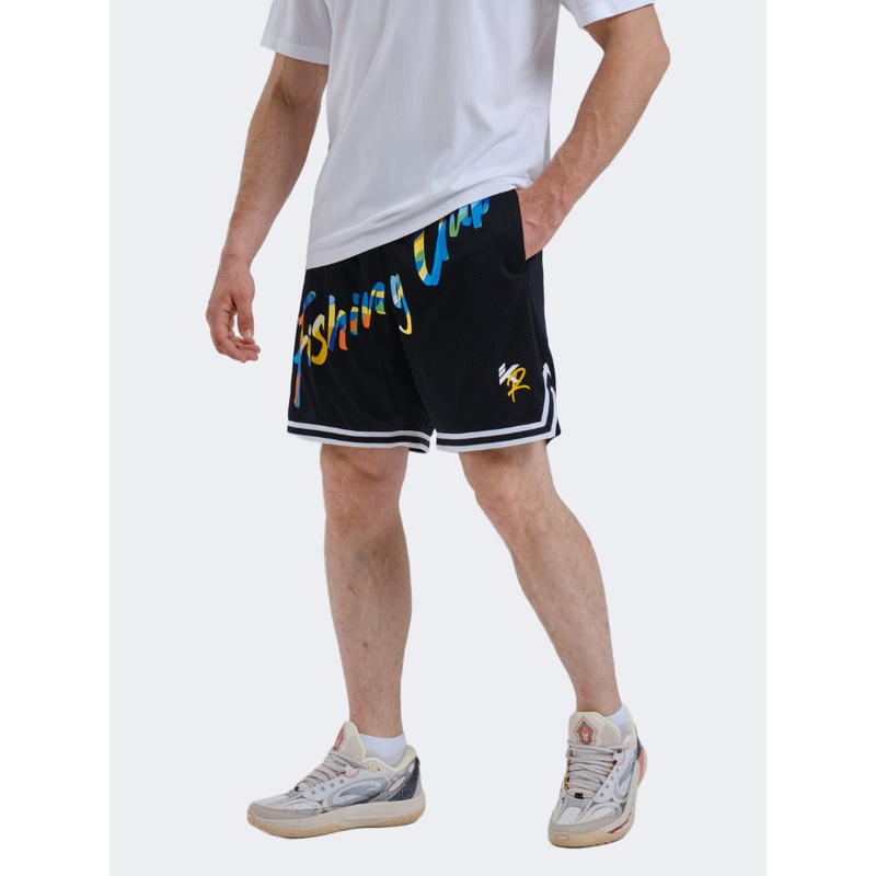 Anta Klay Thompson Knit Game Men Basketball Short Black/Blue