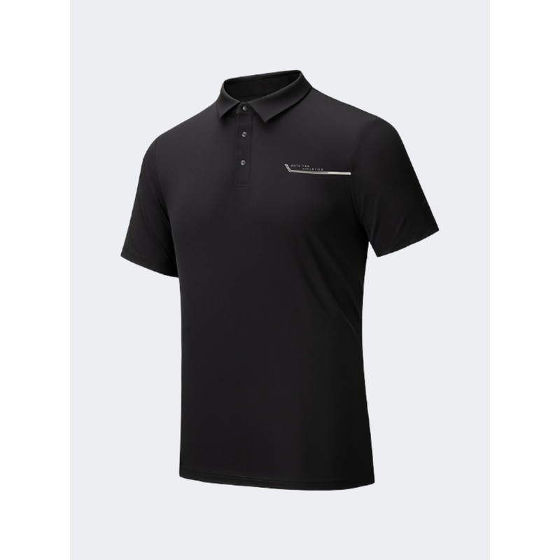 Anta Trn Essential Men Training Polo Short Sleeve Black