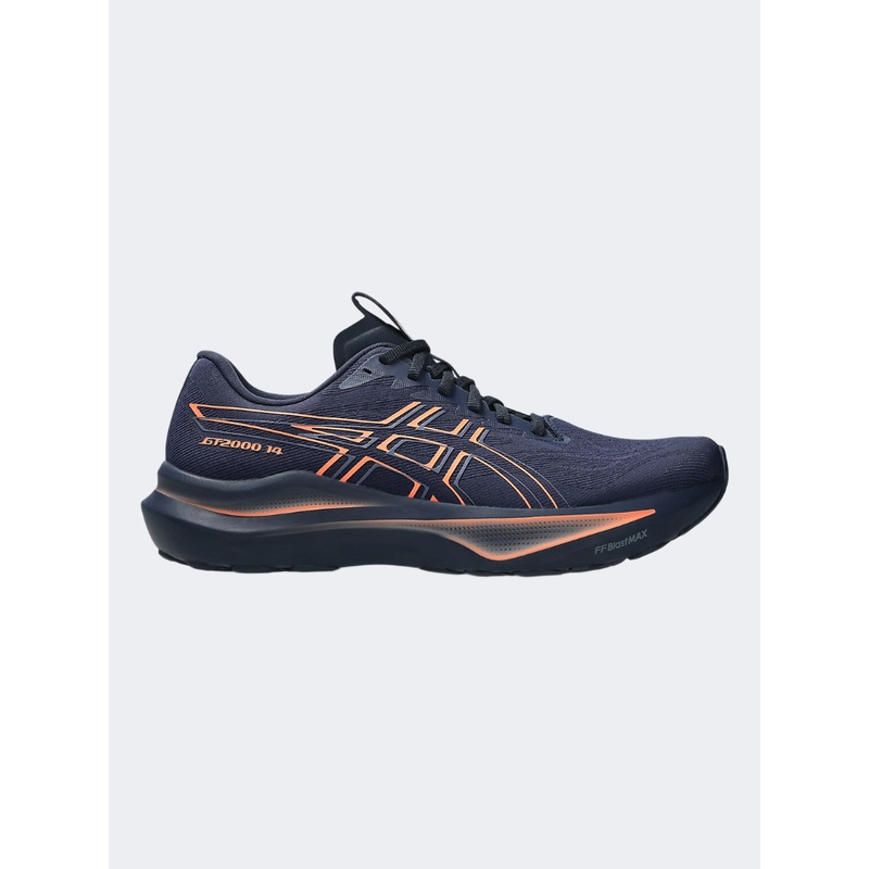 Asics Gt-2000 14 Men Running Shoes Midnight/Vivid Coral
