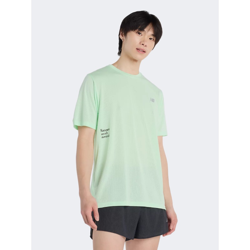 New Balance Athletics Graphic Men Performance T-Shirt Lab Green
