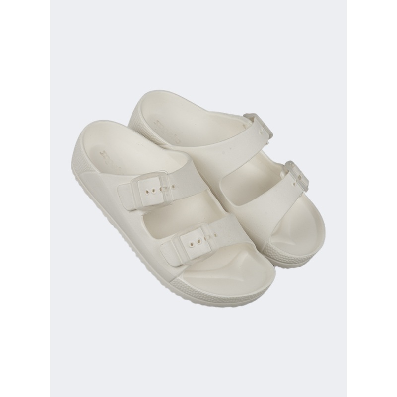 Oil And Gaz Chic Beach Kids Stripe Slide White