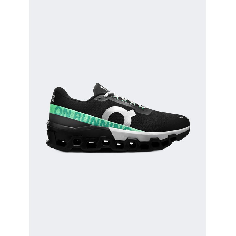 On Cloudmonster 2 Men Running Shoes Black/Glacier