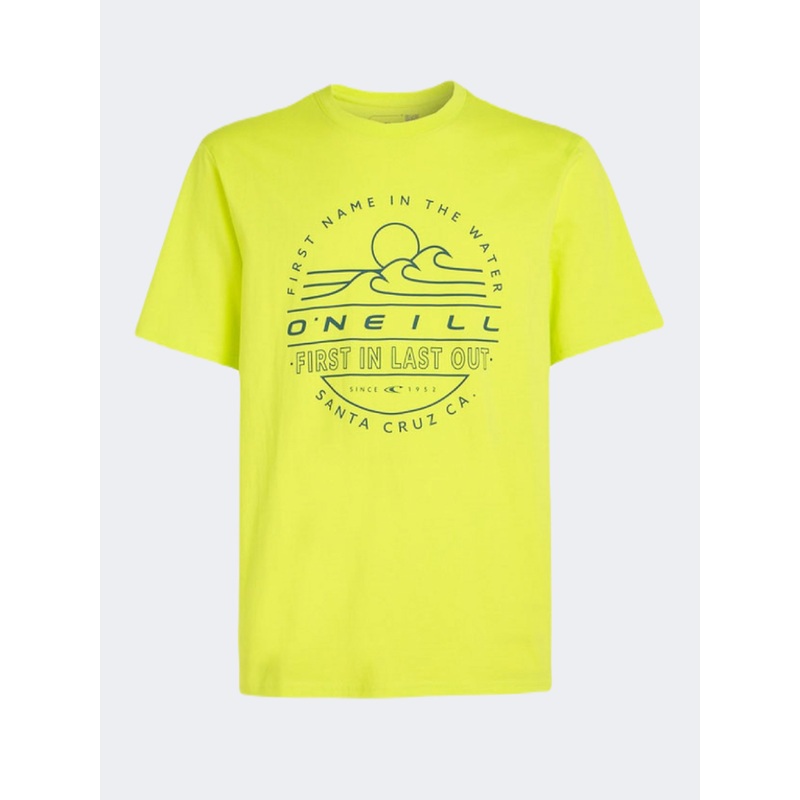 Oneill Muir Men Beach T-Shirt Neon Yellow