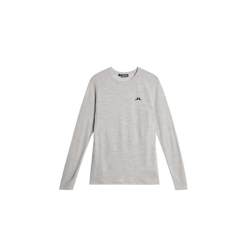 Bella Wool LS T-shirt / Light Grey Melange