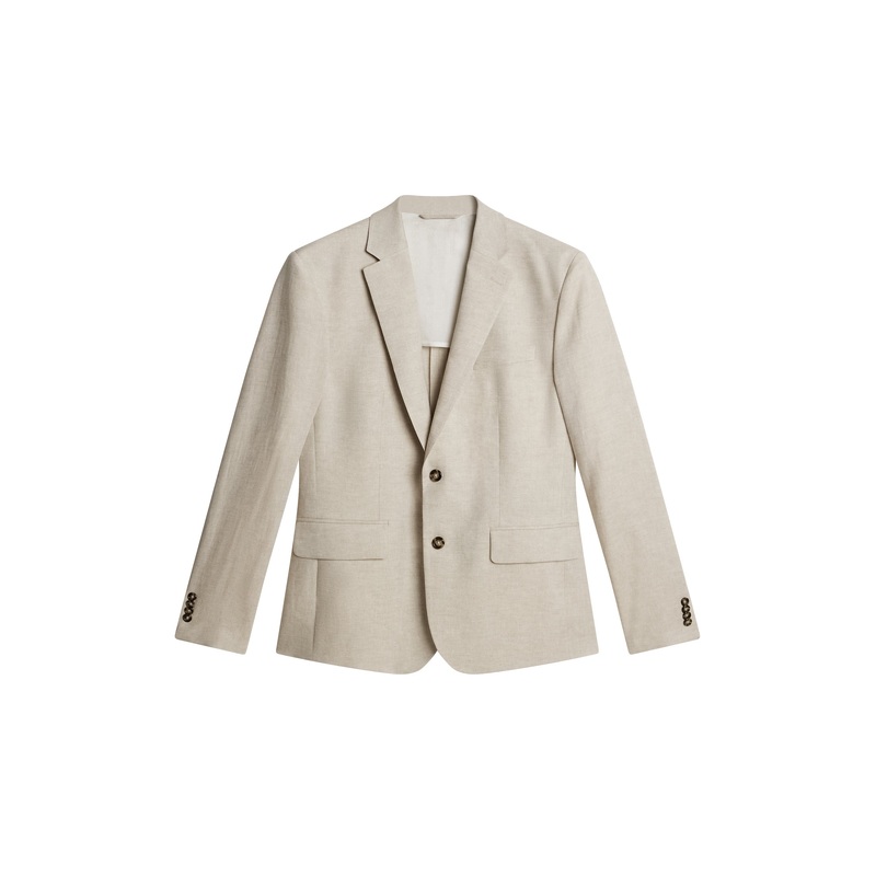 Elton U Super Linen Blazer / Moonbeam
