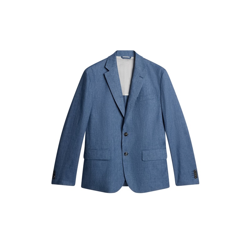 Elton U Super Linen Blazer / Rain Washed