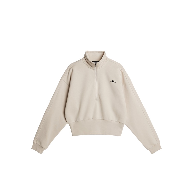 Lucia Zip Mock Neck / Moonbeam