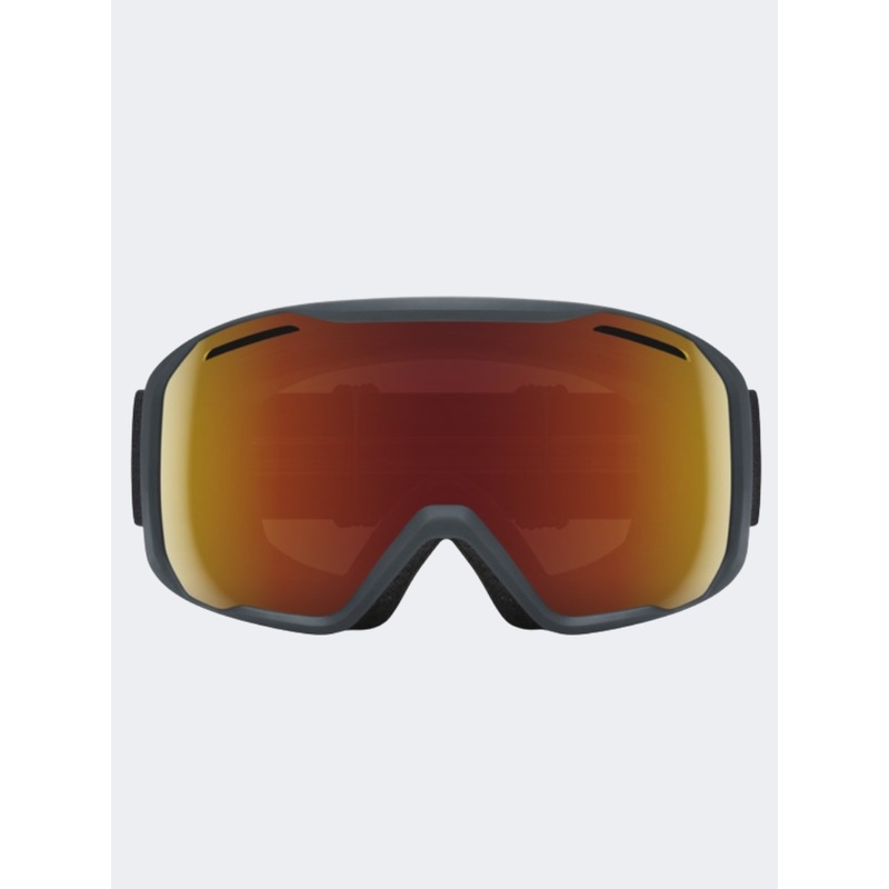 Smith Blazer Adult Skiing Goggles Slate/Red Sol Mirror