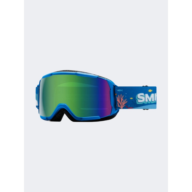 Smith Grom Kids Skiing Goggles Cobalt Shark Bait